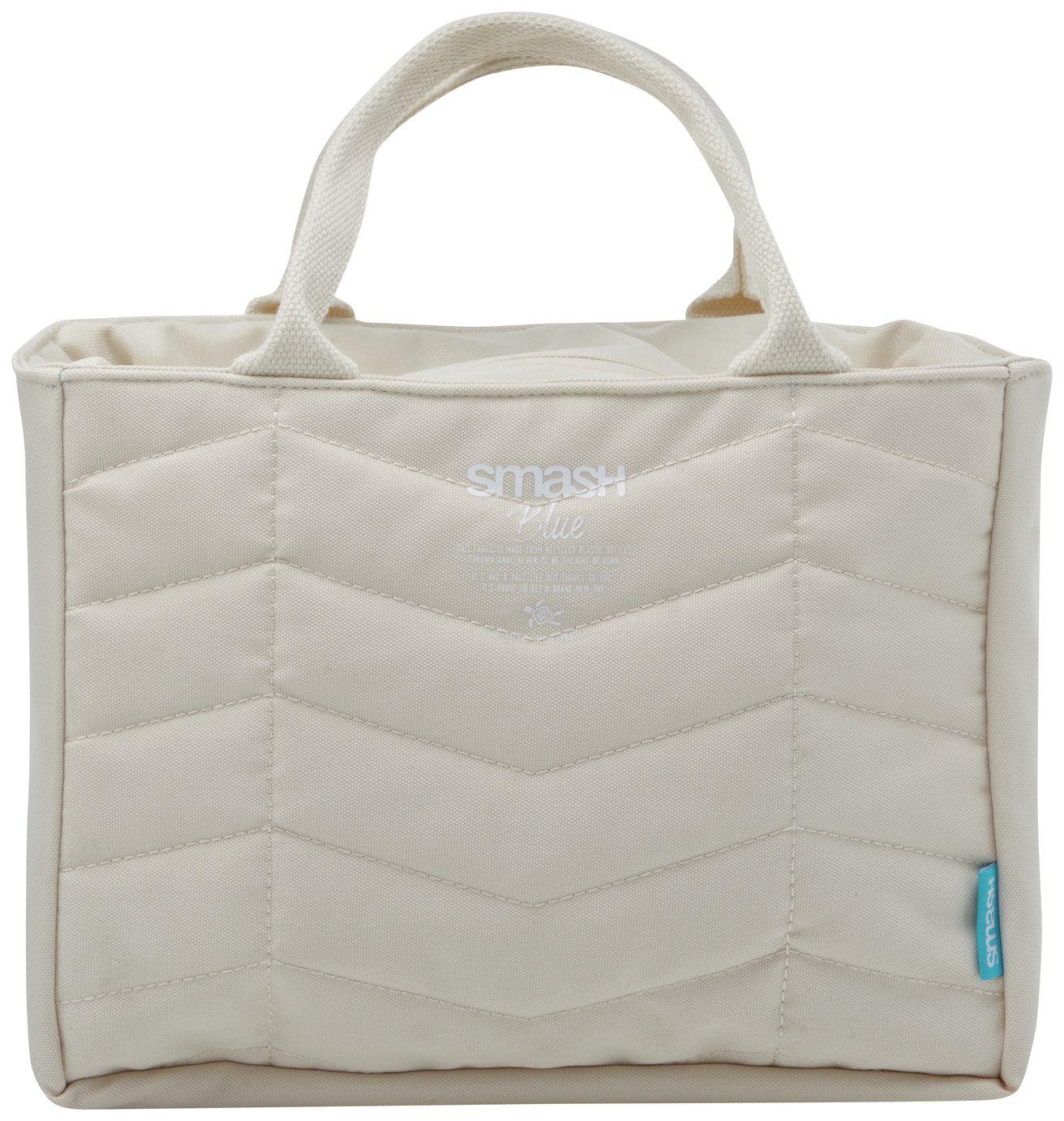 Smash Planet Beige Chevron Lunch Bag