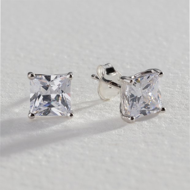 Square 2024 stud earrings