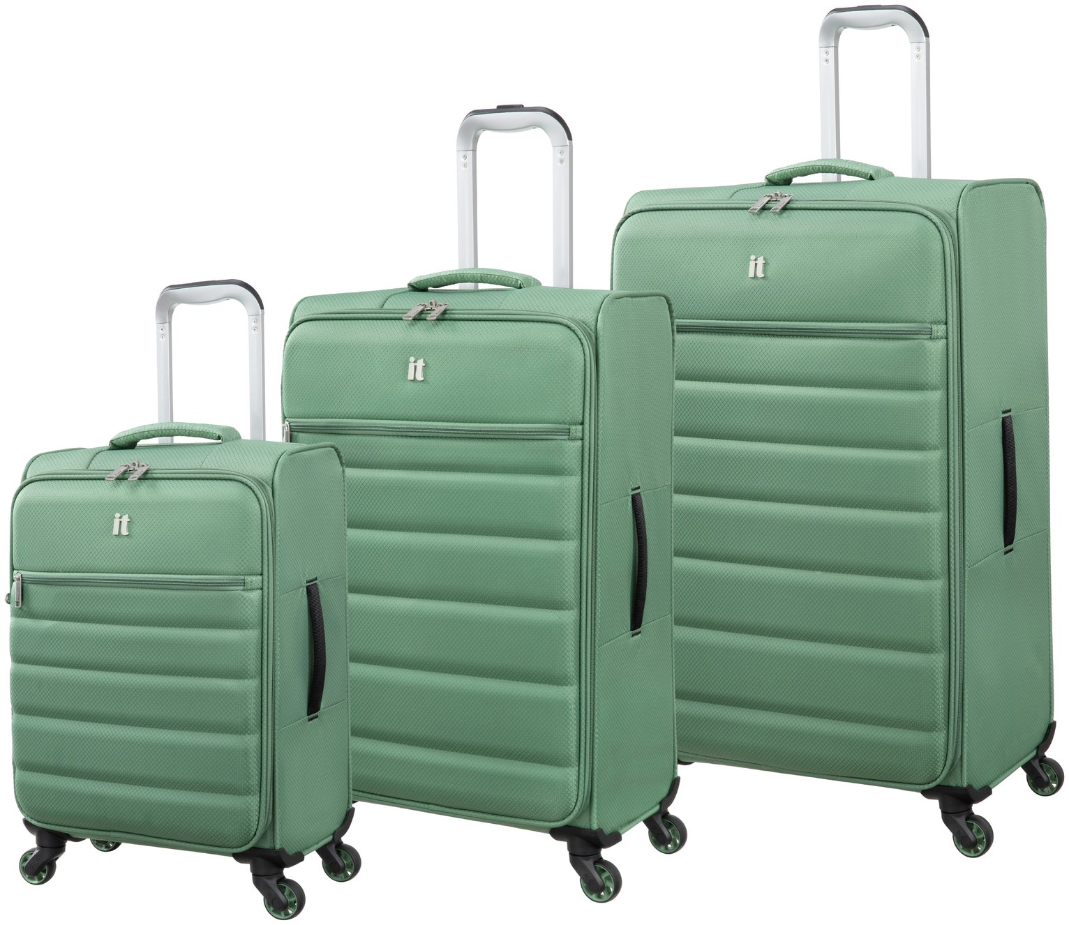 IT Luggage Striving 3pc 8 Wheel Suitcase Set - Hedge Green