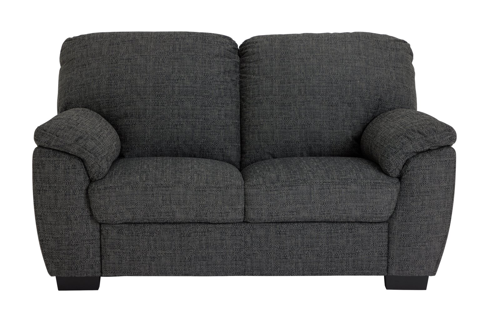 Argos Home Milano Fabric 2 Seater Sofa - Charcoal