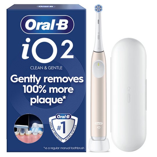 Oral-B iO2 Electric Toothbrush with Travel Case - Calm Pink