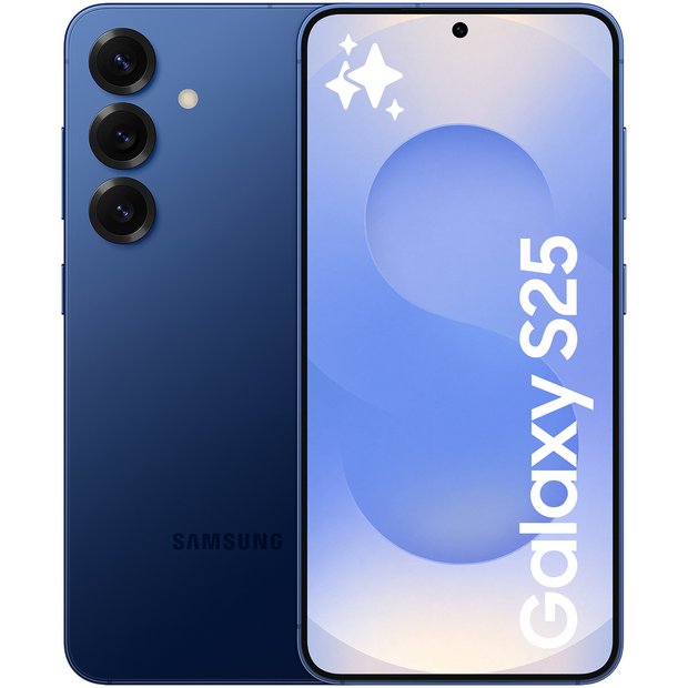 SIM Free Samsung Galaxy S25 5G 128GB AI Mobile Phone - Navy