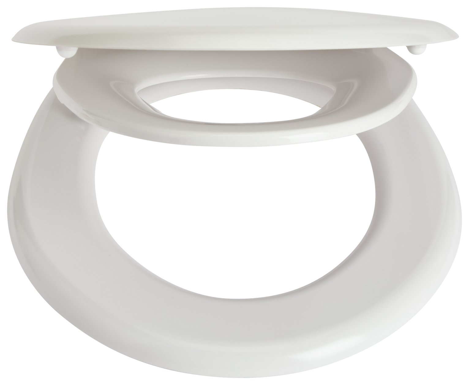 Argos Home Plastic Family Toilet Seat - White 