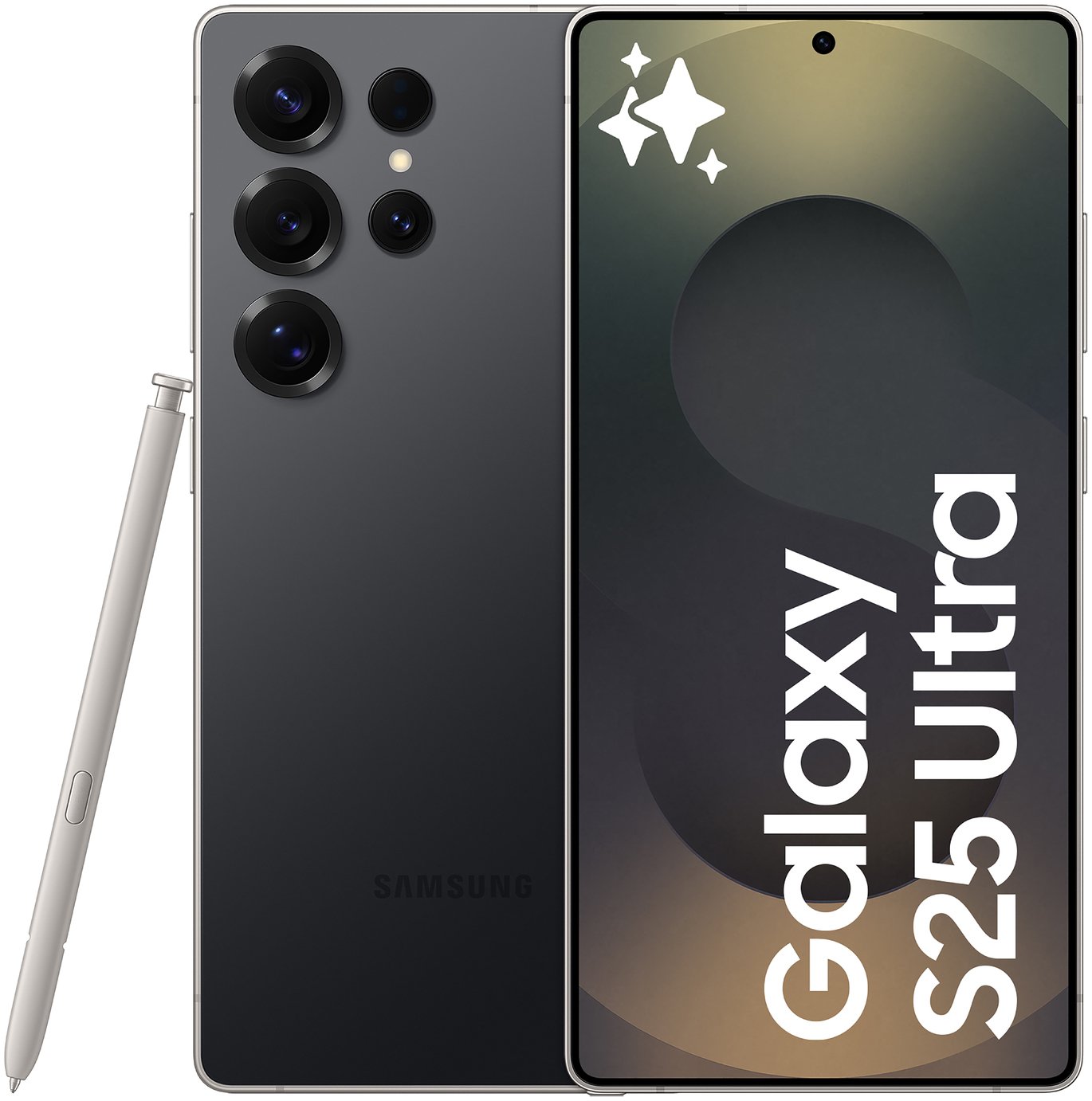 SIM Free Samsung Galaxy S25 Ultra 5G 512GB AI Phone - Black