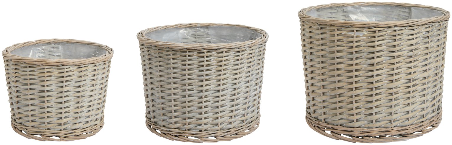 Argos Home Willow Planter - Set of 3