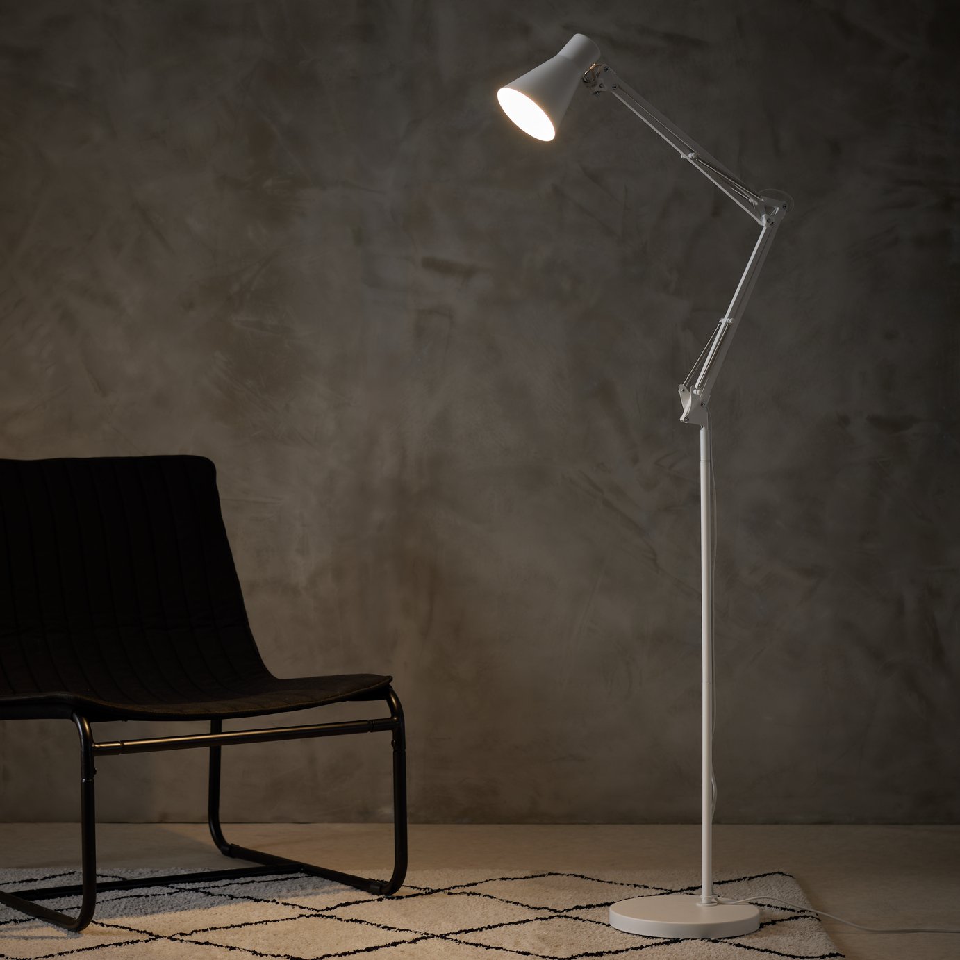 Habitat Swing Arm Floor Lamp