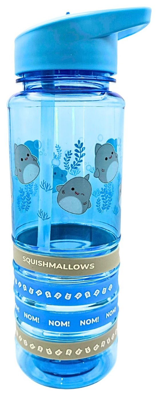 Hox Squishmallows Gordon The Shark Sipper Water Bottle-580ml
