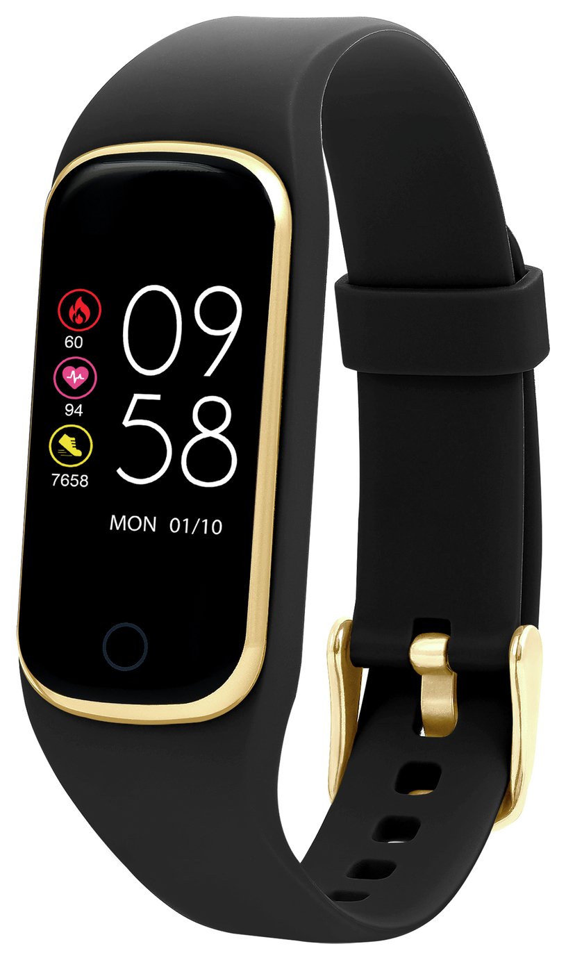 Reflex Active Series 8 Black Silicone Strap Smart Watch 