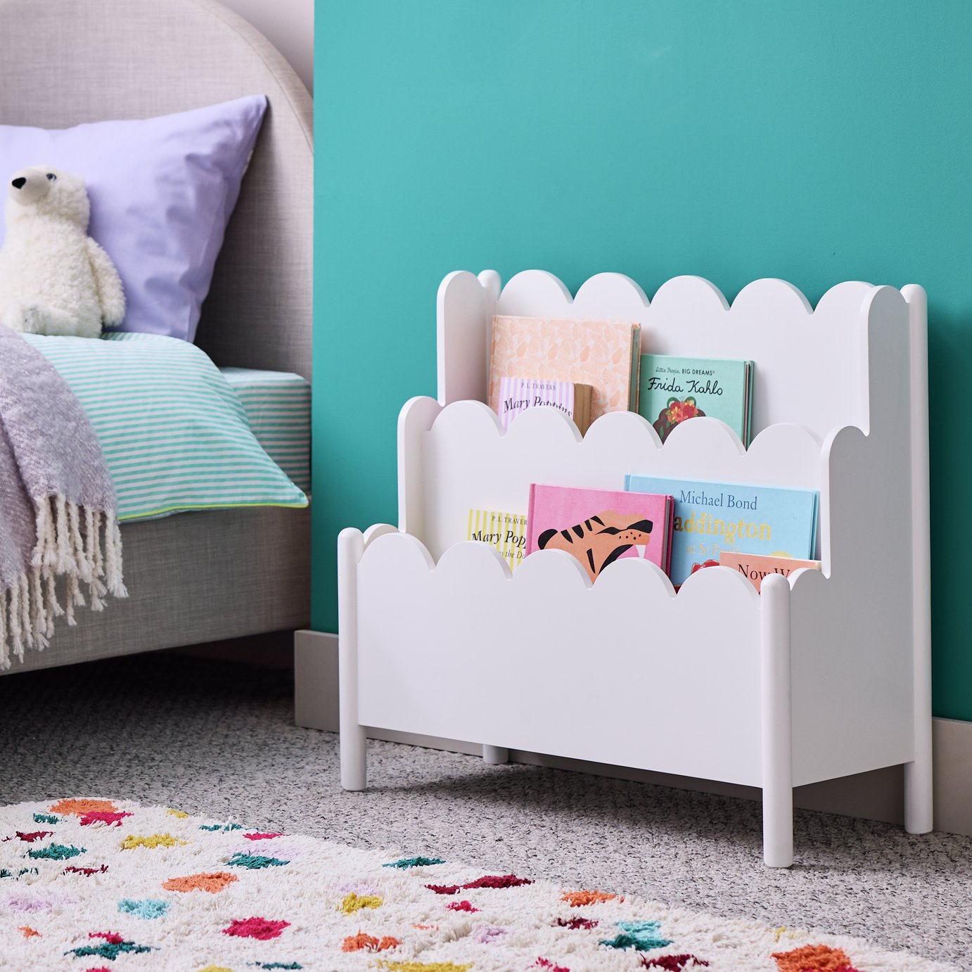 Habitat Kids Scalloped Bookcase - White