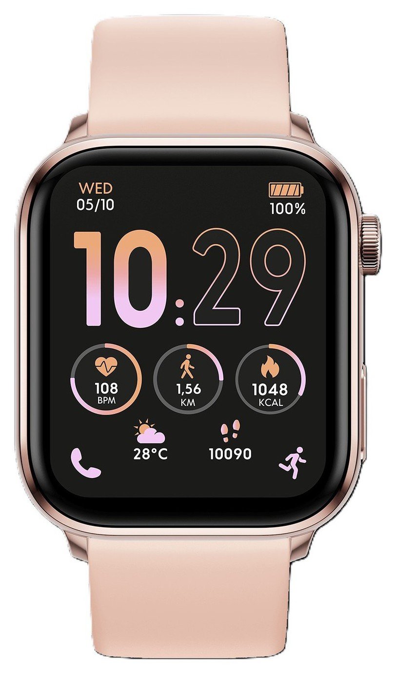 ICE-Watch Rose Gold Case Nude Silicone Strap Smart Watch