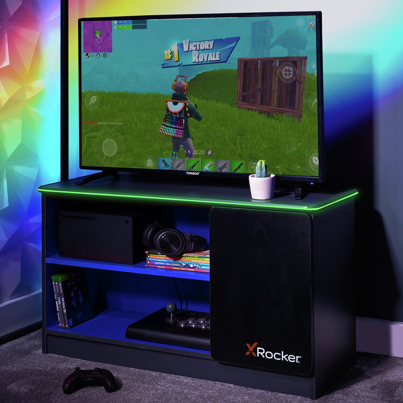 X Rocker Carbon Tek LED  Media Unit