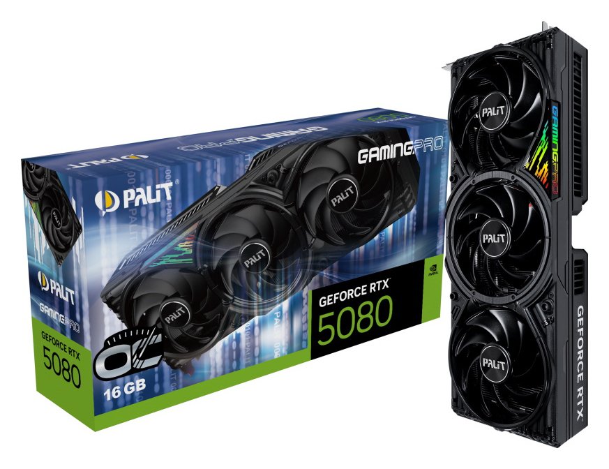 Palit GeForce RTX 5080 GamingPro OC 16GB Graphics Card