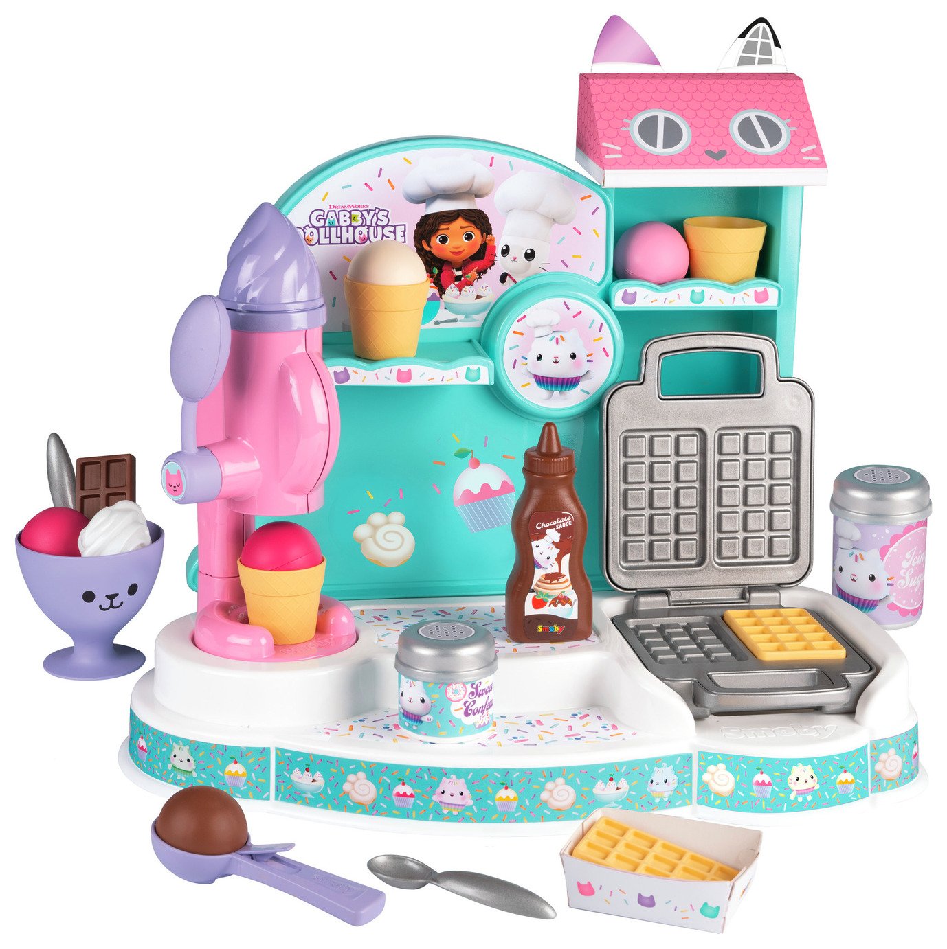 Buy Gabby's Dollhouse Ice Cream Factory Role play toys Argos