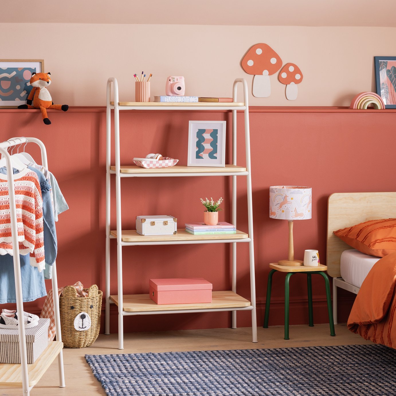 Habitat Kids Monty Standing Tall Bookcase - Light Grey 