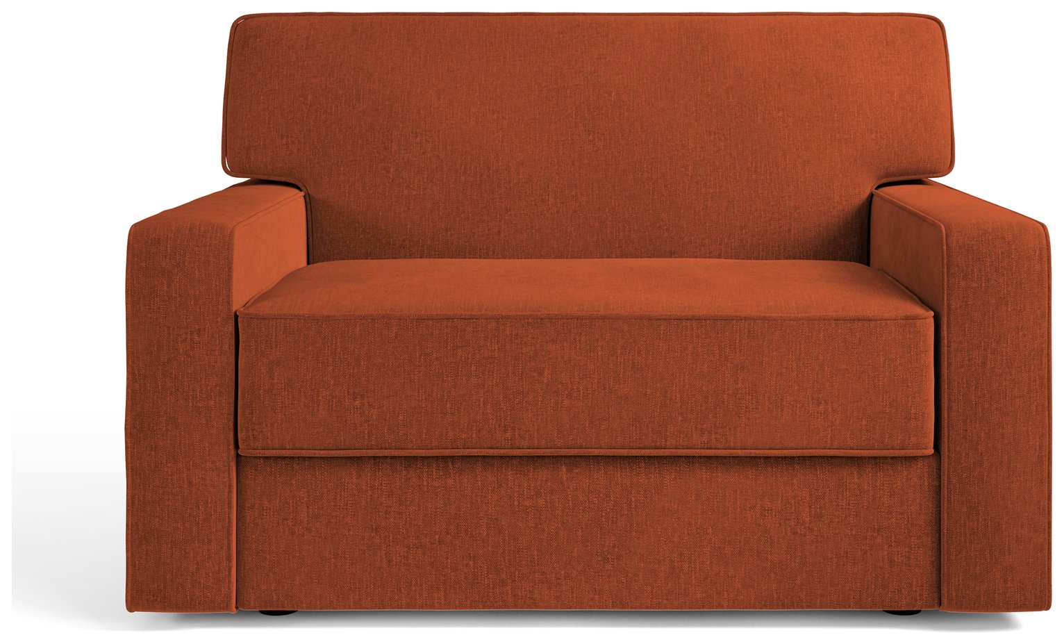 Jay-Be Linea Fabric Cuddle Chair Sofa Bed - Orange