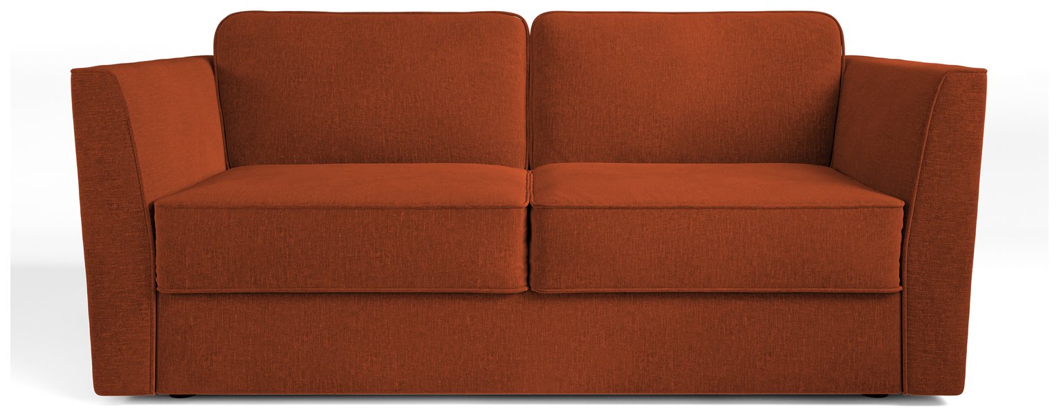 Jay-Be Elegance Fabric 3 Seater Sofa Bed - Orange