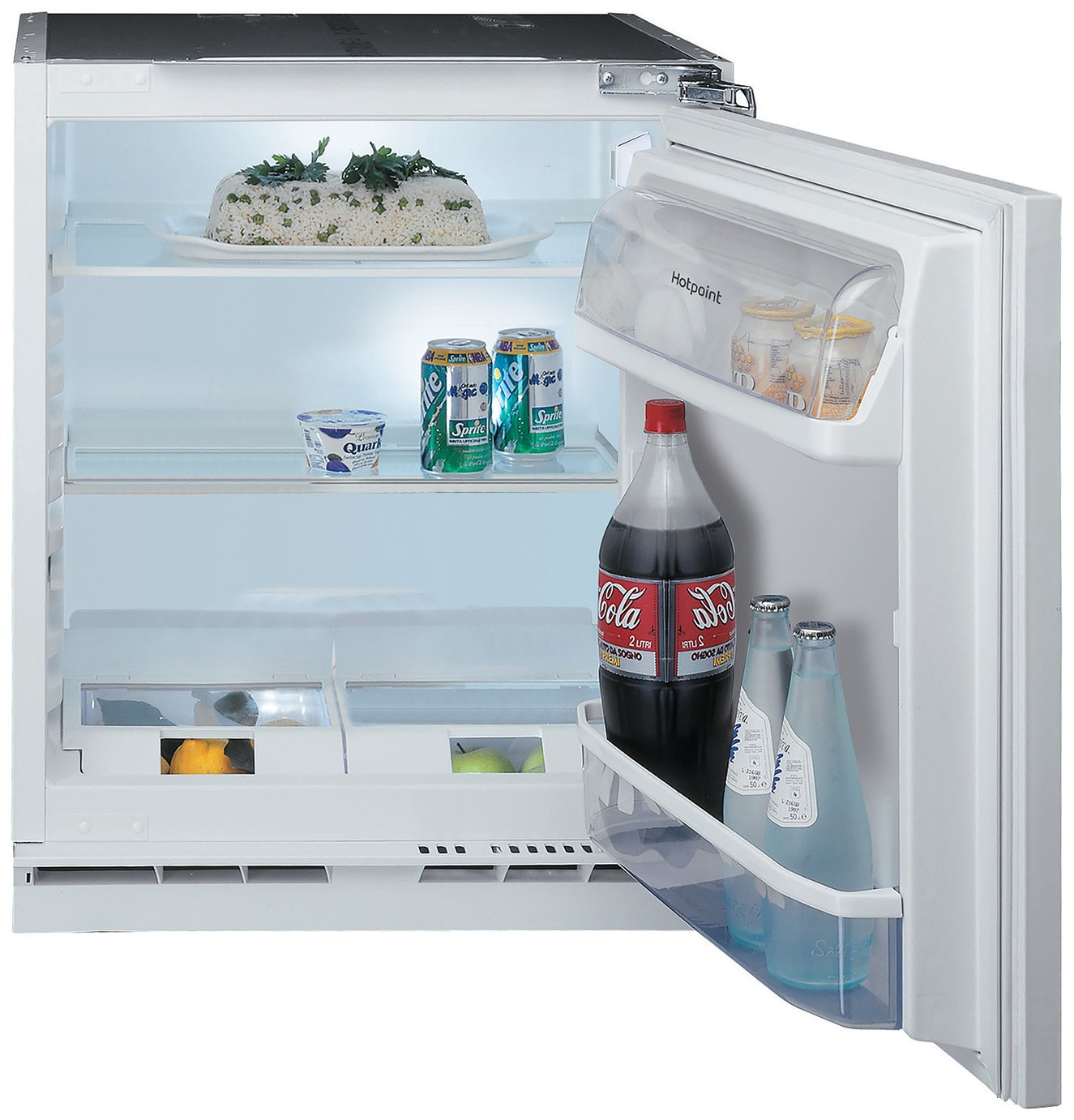 Hotpoint HBUL011UK Integrated Under Counter Fridge - S/Steel