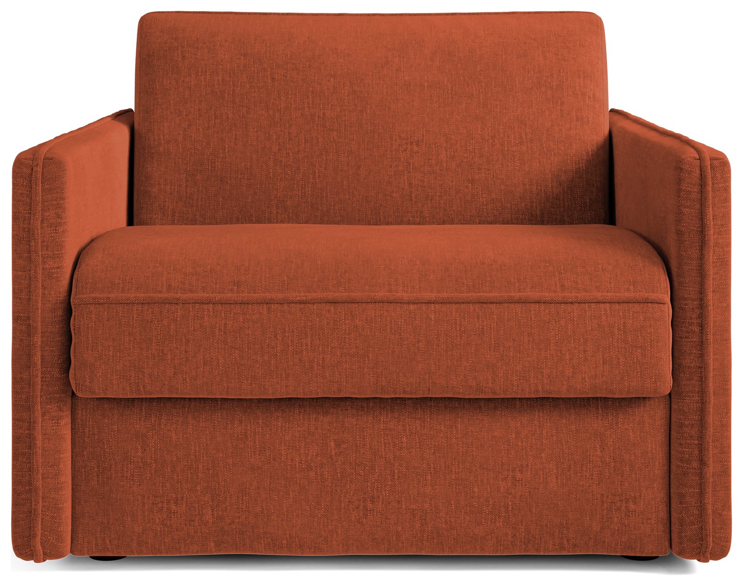 Jay-Be Slim Fabric Cuddle Chair Sofa Bed - Orange