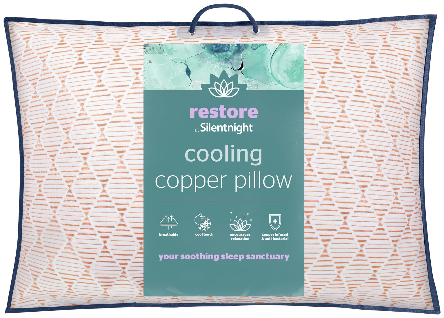 Silentnight Restore Cooling Copper Medium Pillow