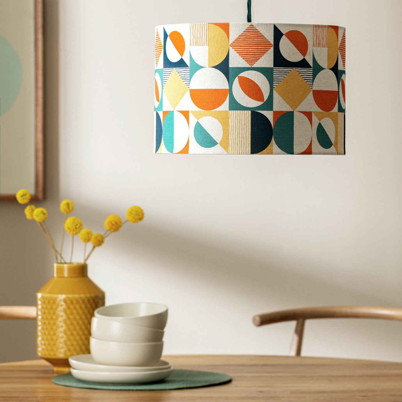 Habitat Geometric Easy Fit Lampshade - 30cm