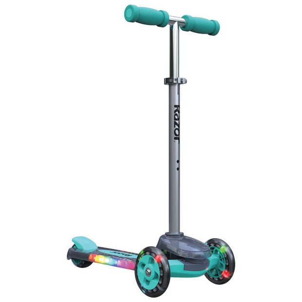 Buy Razor Rollie DLX Tri Scooter With Seat Teal Kids scooters