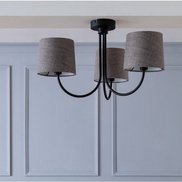 Gunmetal grey deals ceiling light