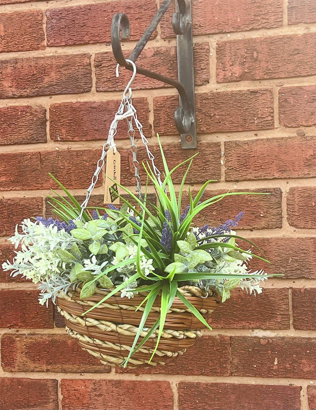 Garden XP Faux Flower with Hanging Basket