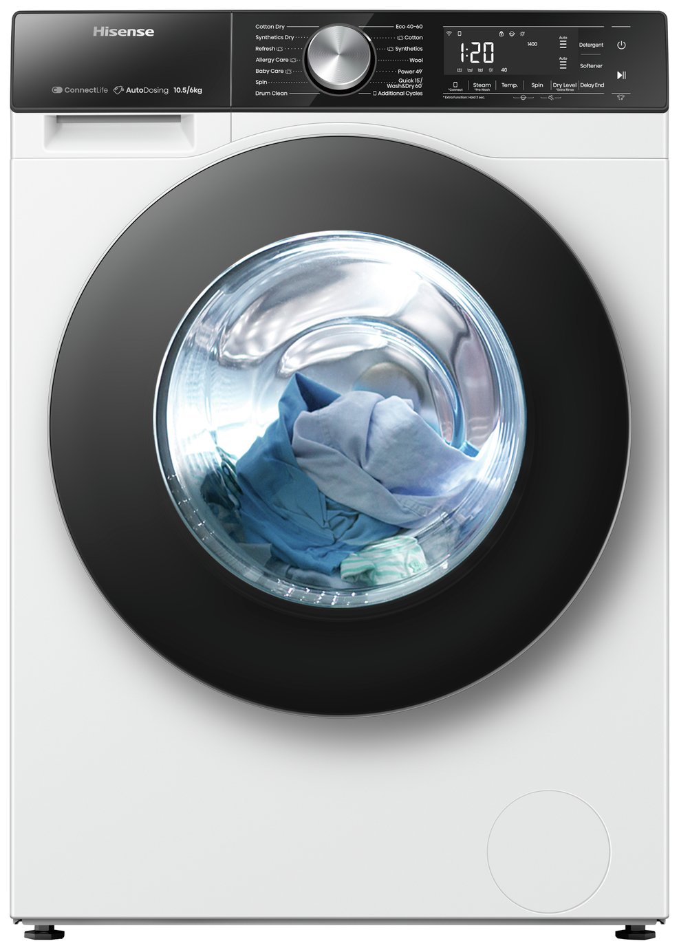 Hisense 5S Series WD5S1045BW 10.5/6KG AutoDose Washer Dryer