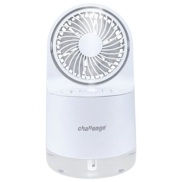 MIST DESK FAN 卓上扇風機 Buy Challenge White Desk Fan - 4 Inch | Fans | Argos