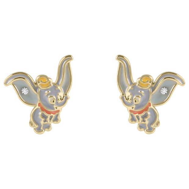 Buy Disney Gold Plated Dumbo Stud Earrings Kids earrings Argos
