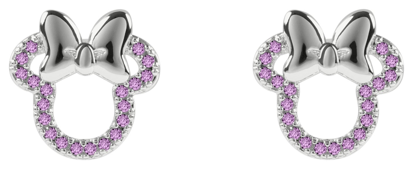 Disney Silver Plated Minnie Mouse Stud Earrings