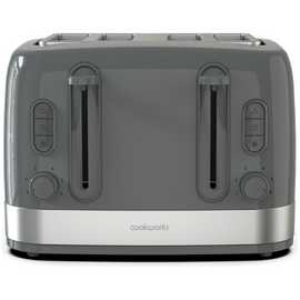Cookworks Illuminated 4 Slice Toaster - Stone Grey
