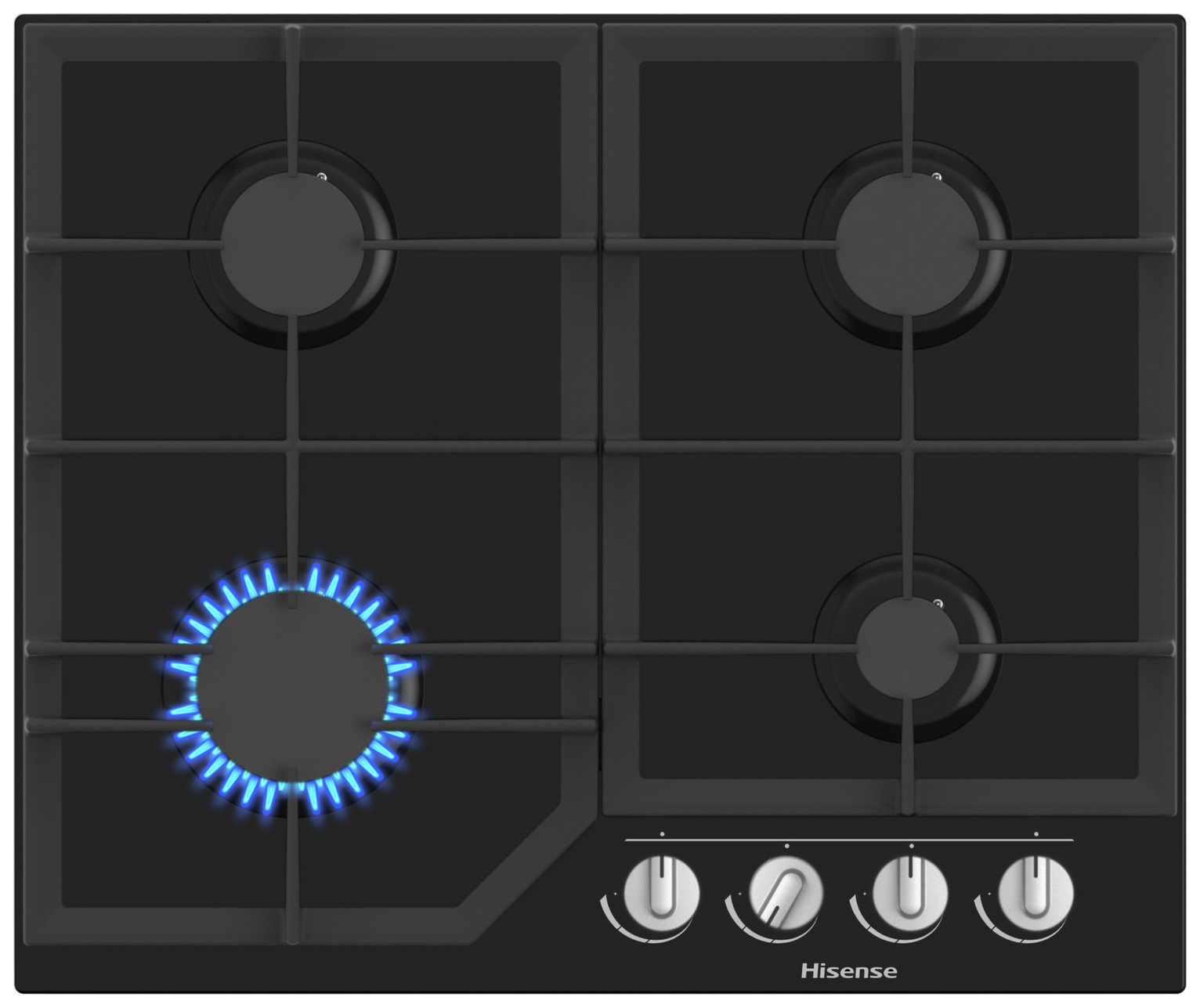 Hisense GG643B Glass Gas Hob - Black