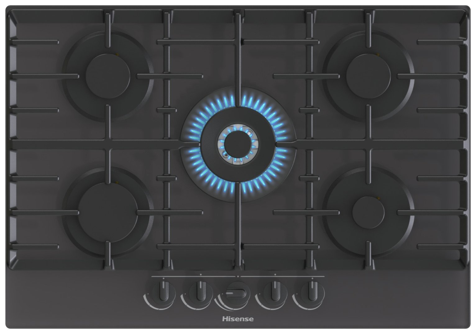 Hisense GG773B Glass Gas Hob - Black