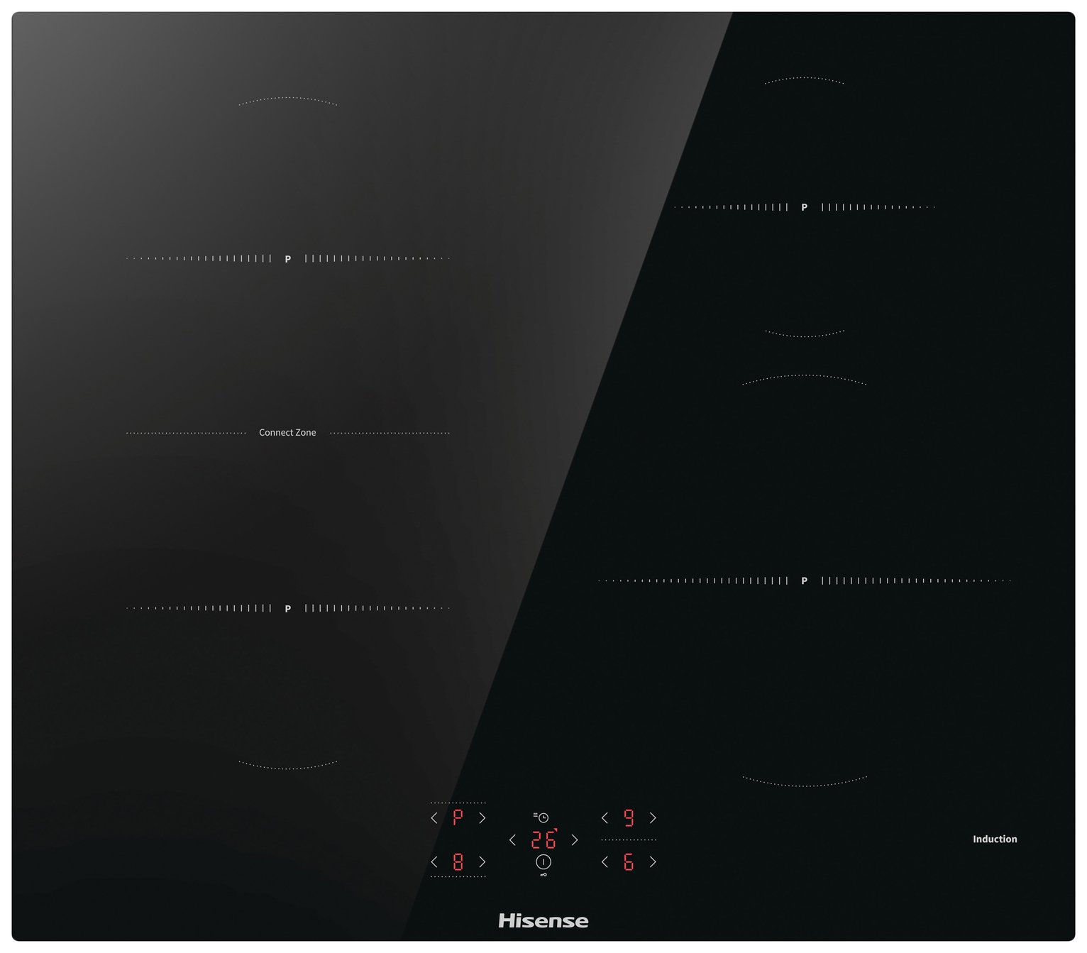 Hisense HI6421BSC Electric Bridge Zone Induction Hob – Black