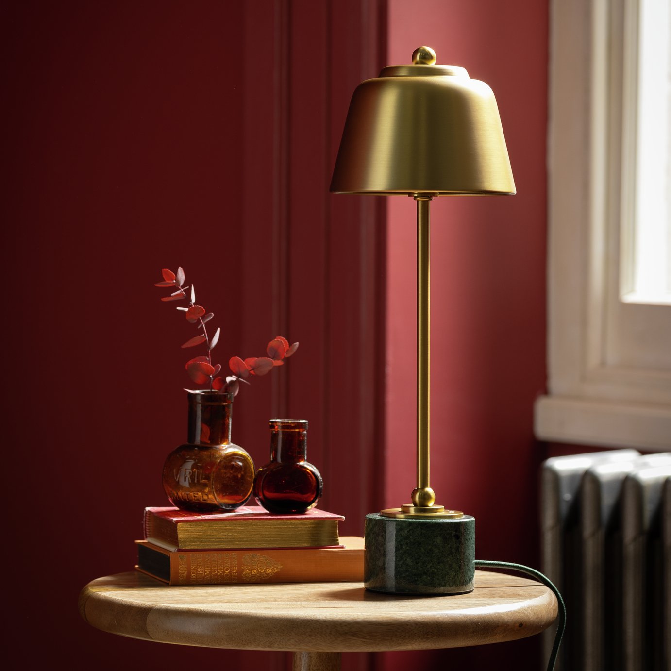 Habitat x Morris & Co. Slim Library Marble Table Lamp