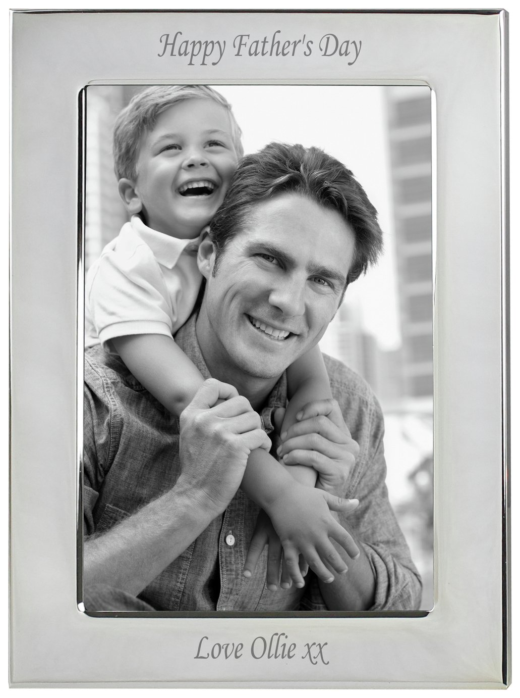 Personalised Message Silver Plated Photo Frame