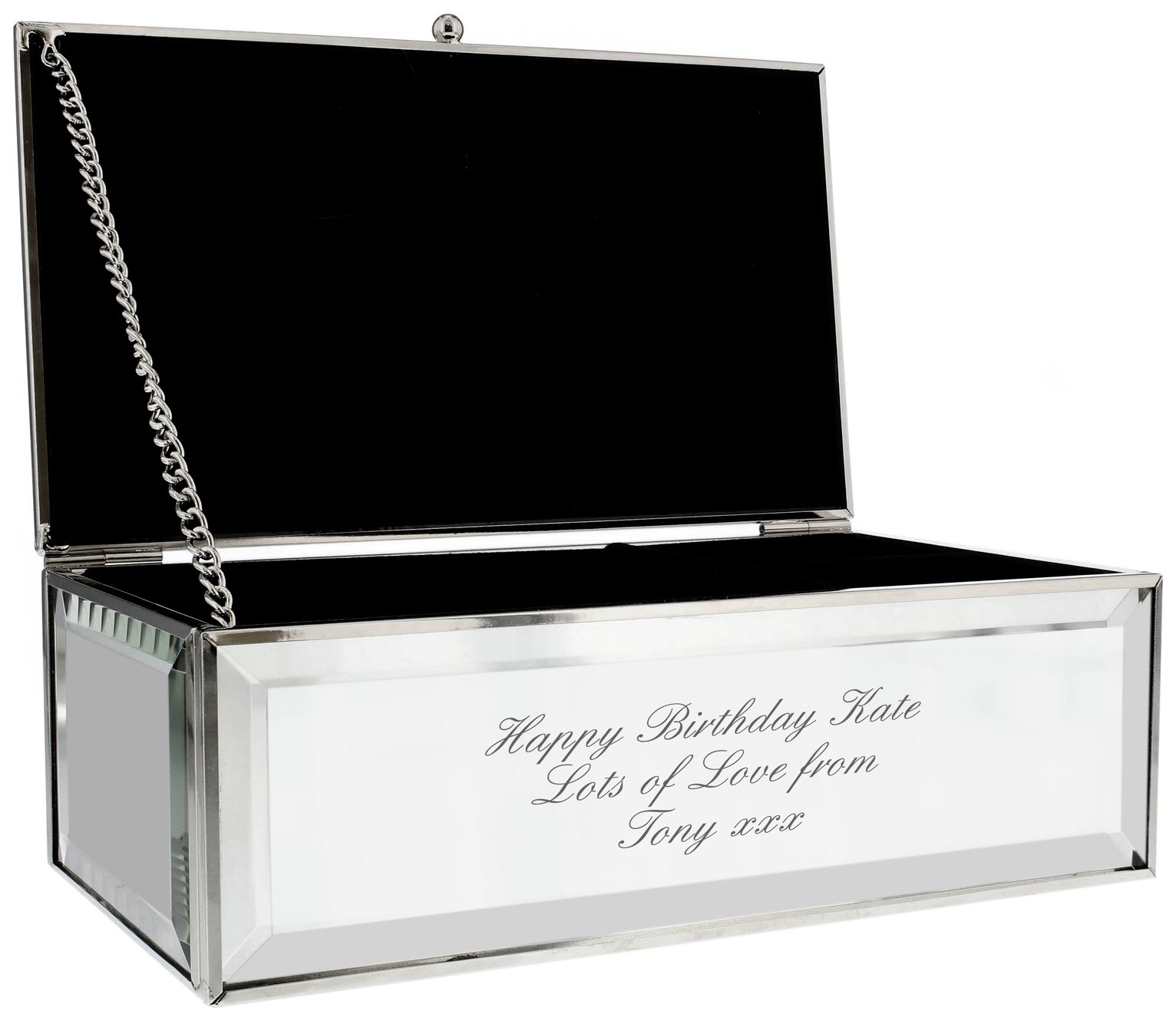 Personalised Message Jewellery Box