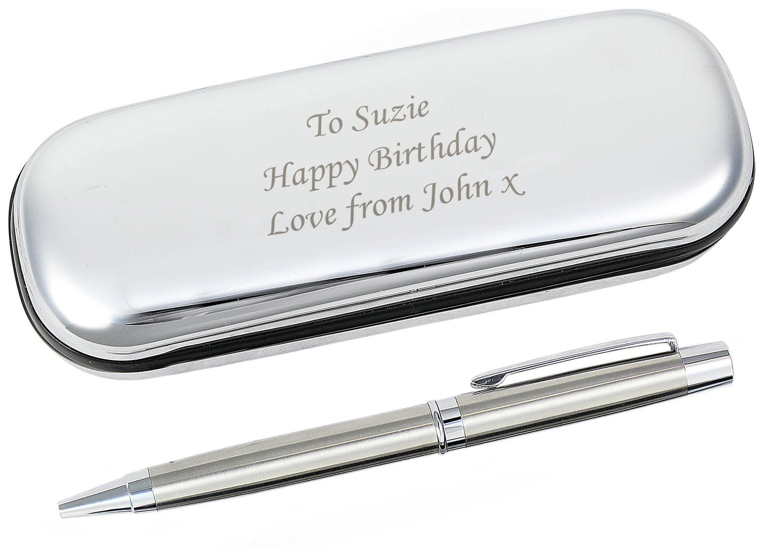 Personalised Message Pen And Box Set