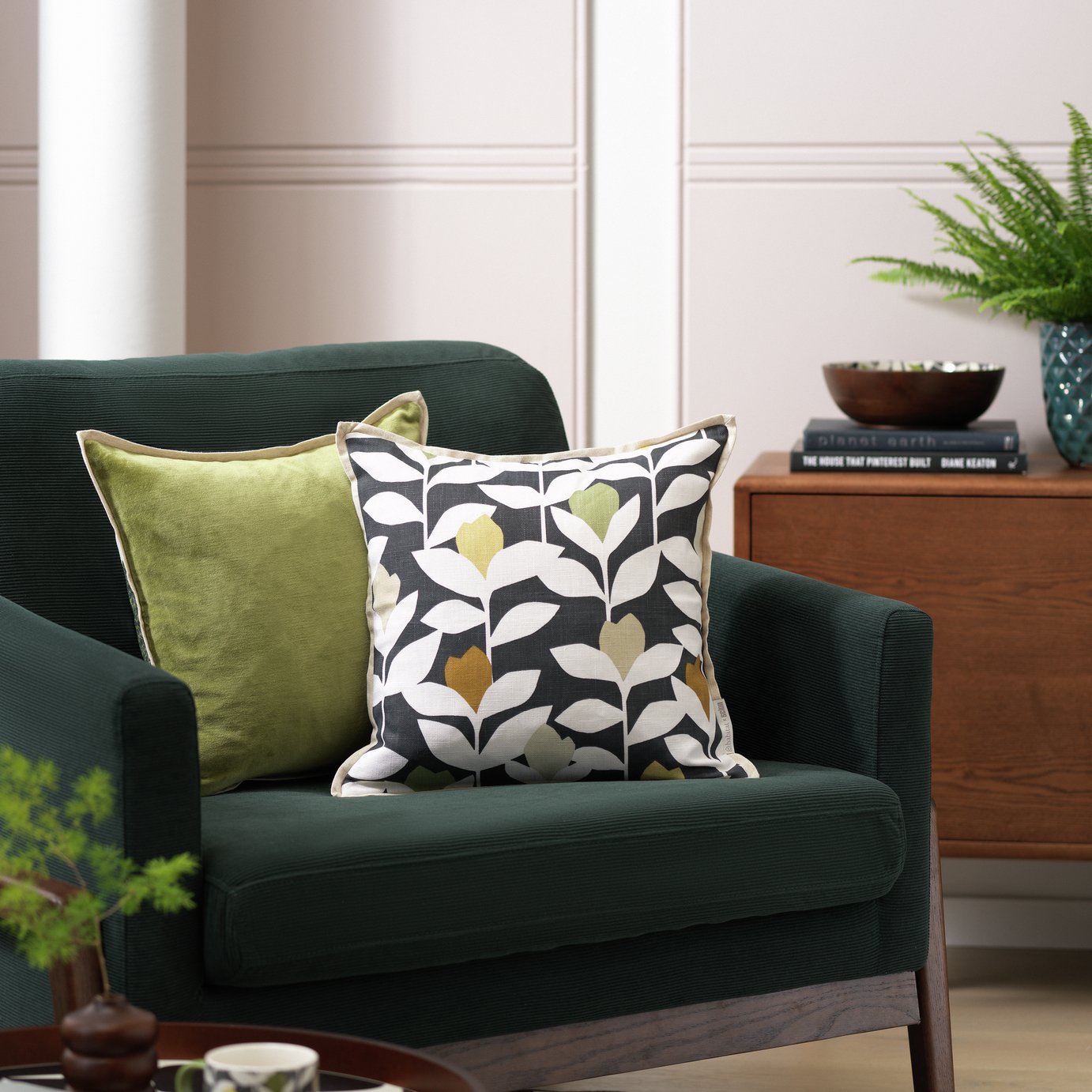 Habitat x Scion Padukka Cushion - Mulitcoloured - 43x43cm