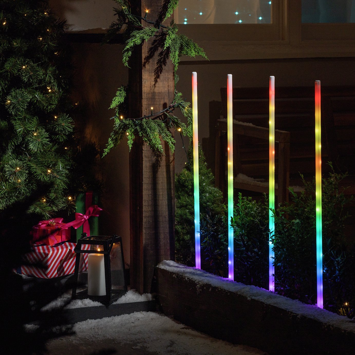 Argos Home Pack of 4 Christmas Path Finder Lights