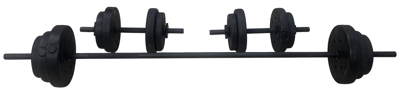 Buy Opti Vinyl Barbell Set 20kg Barbells Argos - Main Image