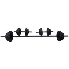 Buy Opti Vinyl Dumbbell and Barbell Set 35Kg Dumbbells Argos