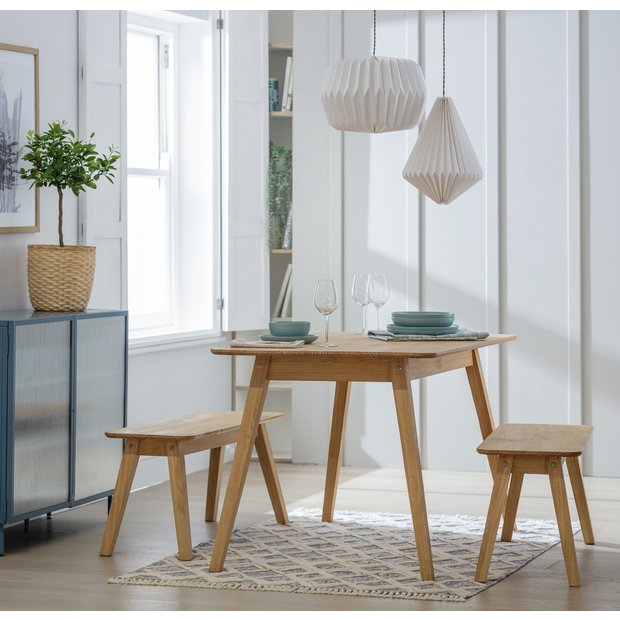 Dining table with online bench argos