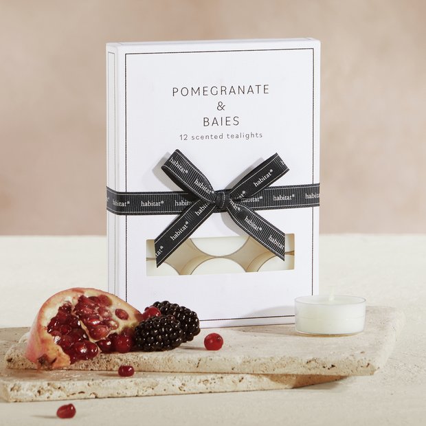 Buy Habitat Tealight Candles Pomegranate Baies 12 Pack Candles Argos