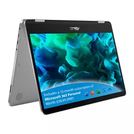 ASUS Vivobook Flip 14 14in Celeron 4GB 64GB 2-in-1 Laptop