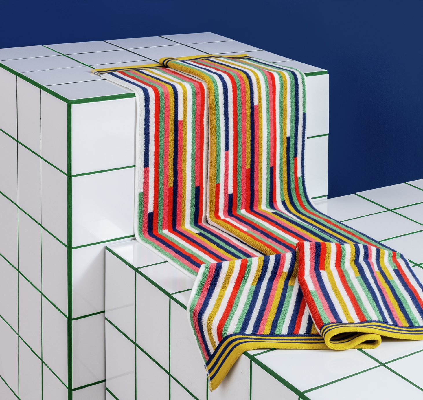 Habitat 60 Klee Stripe Bath Sheet by Margo Selby - Multi