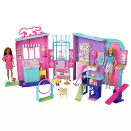 Barbie Pet Daycare Animal Playset with Dolls and Accessories