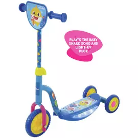 Baby Shark Music, Lights And Graphic Print Tri Scooter