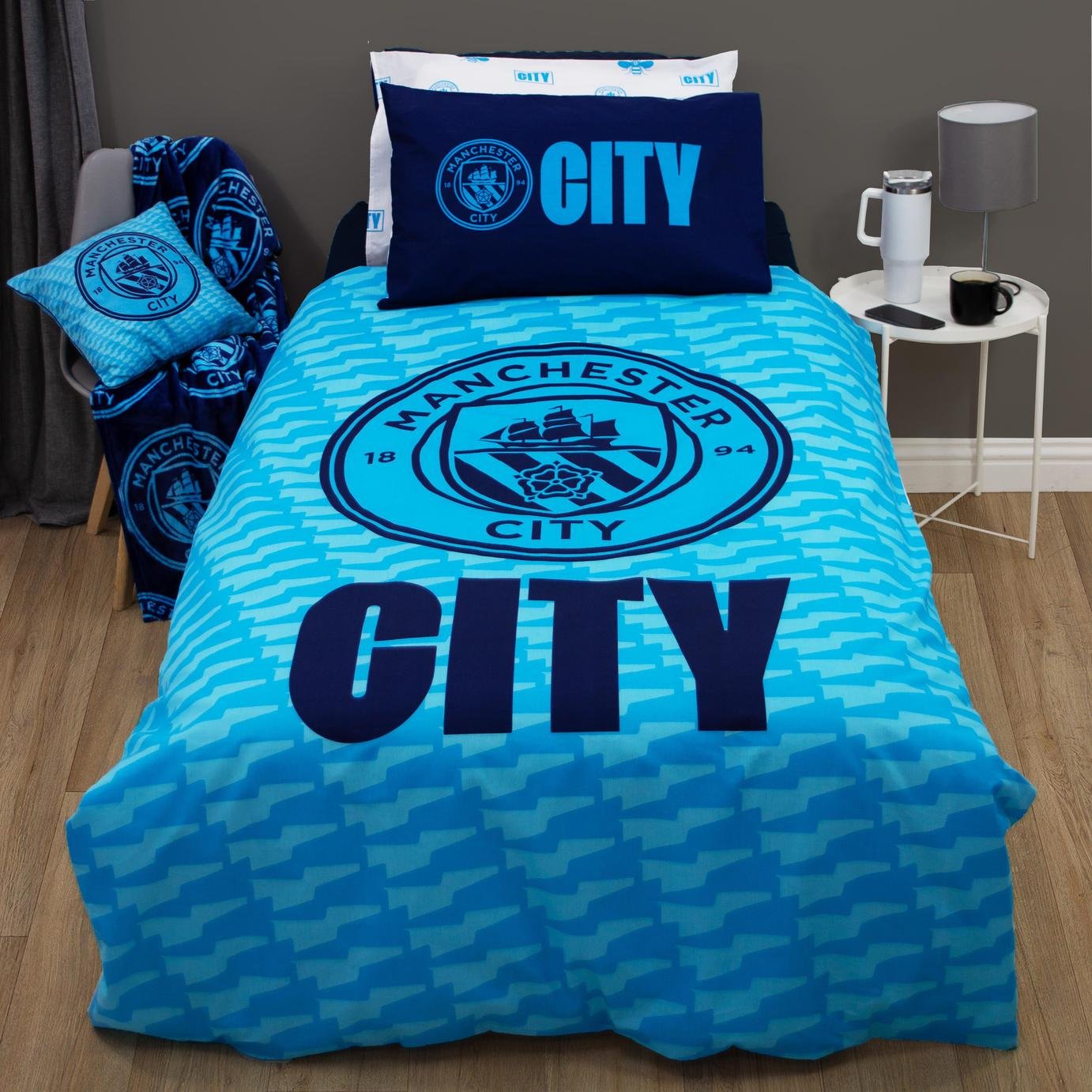 Manchester City Football Kids Bedding Set
